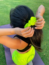 Lime Green Hair Scrunchie