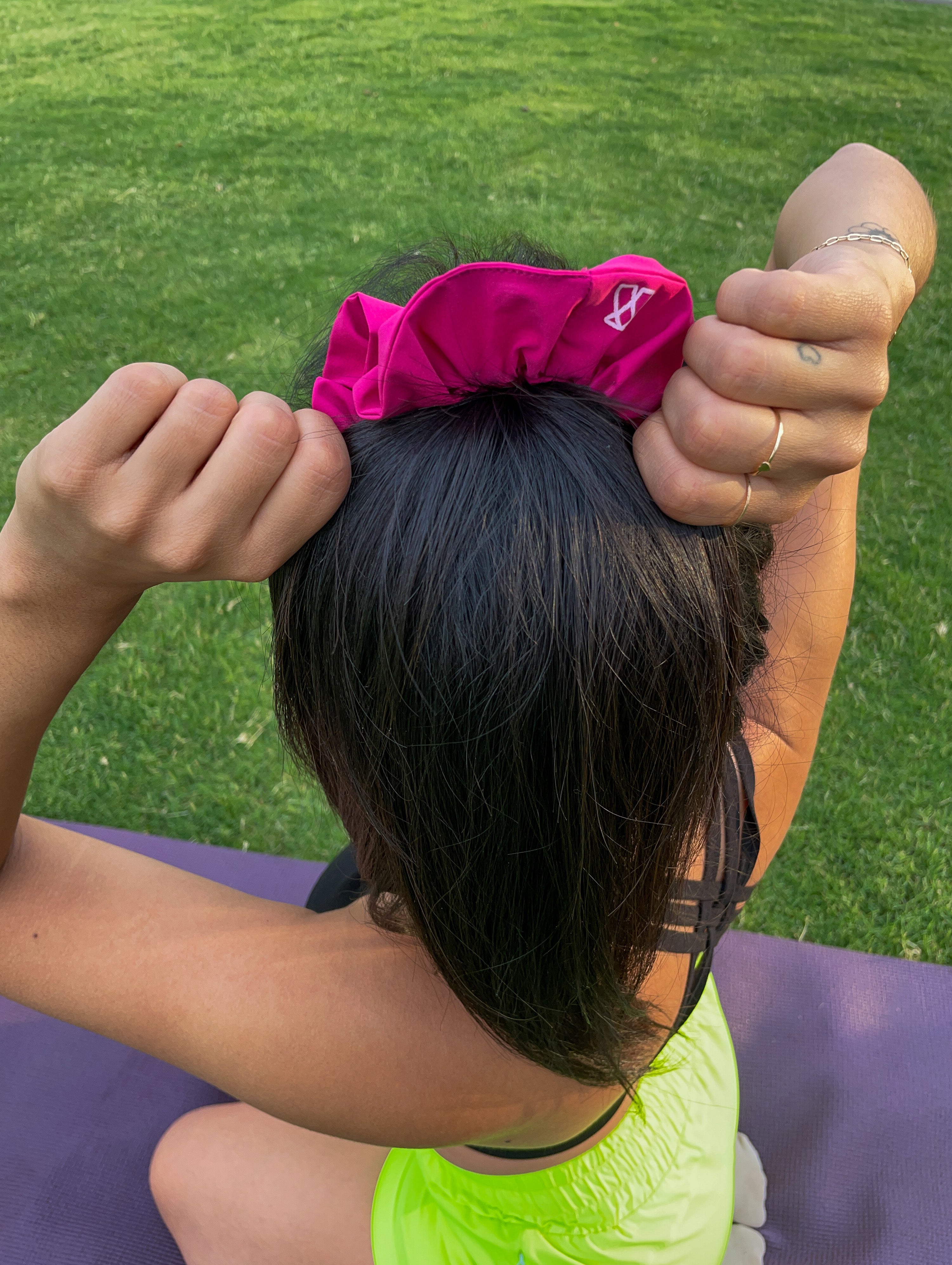 Magenta Hair Scrunchie